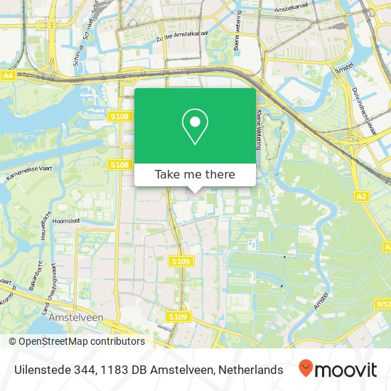 Uilenstede 344, 1183 DB Amstelveen map