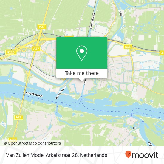 Van Zuilen Mode, Arkelstraat 28 map