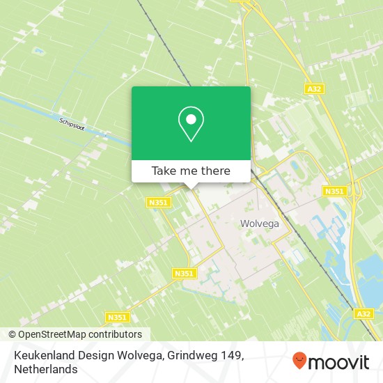 Keukenland Design Wolvega, Grindweg 149 map