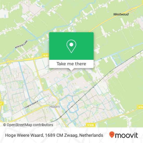 Hoge Weere Waard, 1689 CM Zwaag map