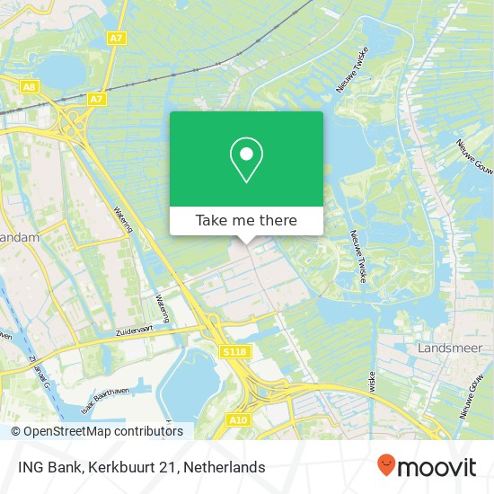 ING Bank, Kerkbuurt 21 map