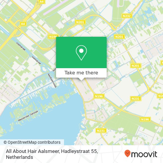 All About Hair Aalsmeer, Hadleystraat 55 map