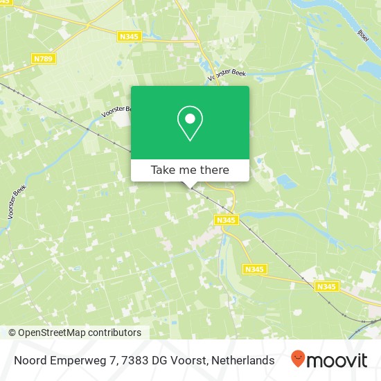 Noord Emperweg 7, 7383 DG Voorst map