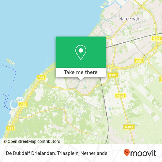 De Dukdalf Drielanden, Triasplein map