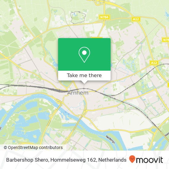 Barbershop Shero, Hommelseweg 162 map