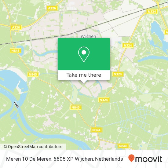 Meren 10 De Meren, 6605 XP Wijchen map