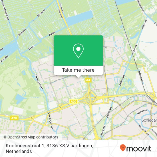 Koolmeesstraat 1, 3136 XS Vlaardingen map