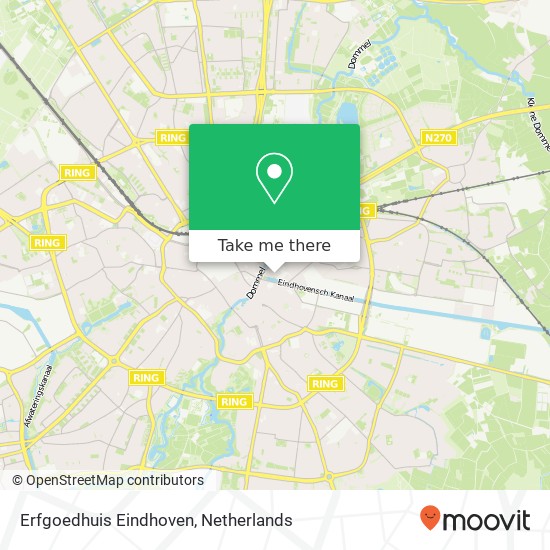 Erfgoedhuis Eindhoven map