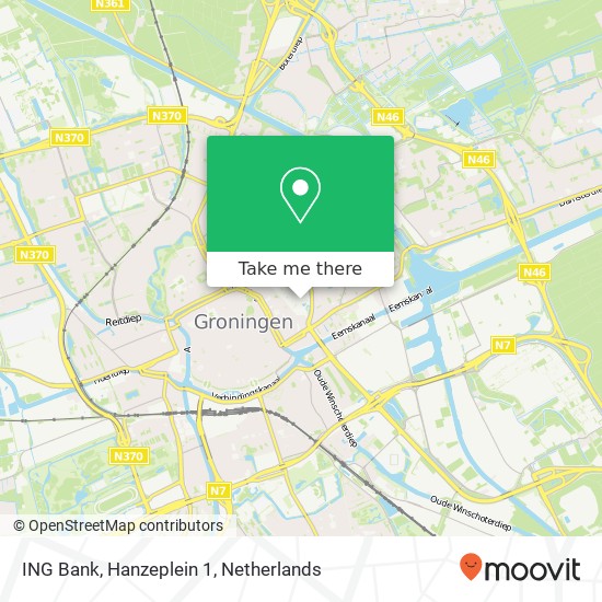 ING Bank, Hanzeplein 1 map