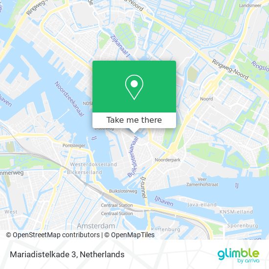 Mariadistelkade 3 map