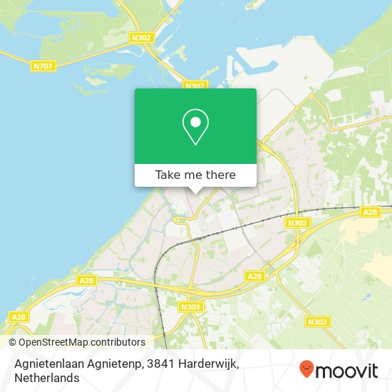 Agnietenlaan Agnietenp, 3841 Harderwijk map