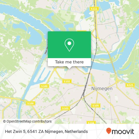 Het Zwin 5, 6541 ZA Nijmegen map