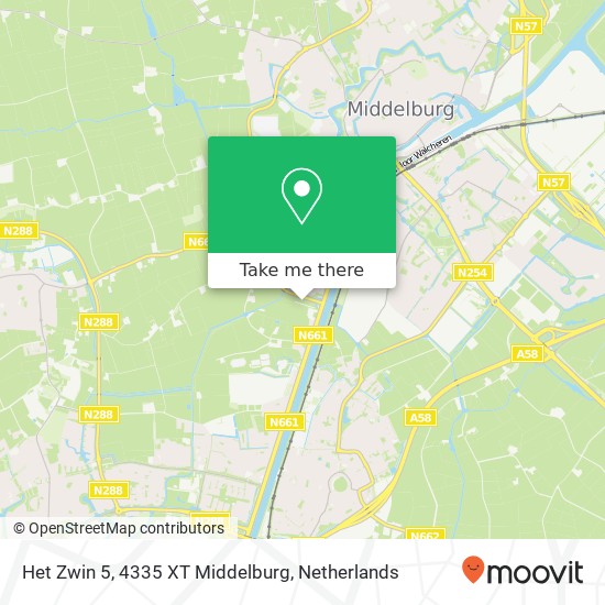 Het Zwin 5, 4335 XT Middelburg map