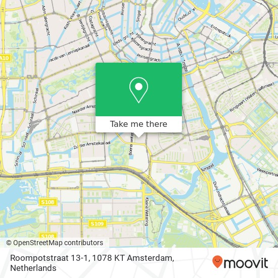 Roompotstraat 13-1, 1078 KT Amsterdam Karte