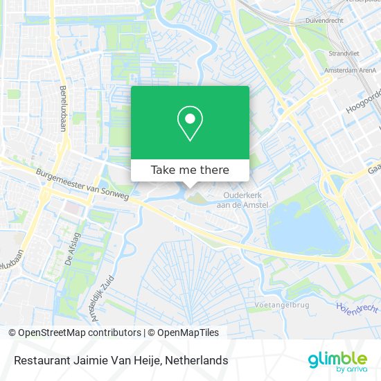 Restaurant Jaimie Van Heije map
