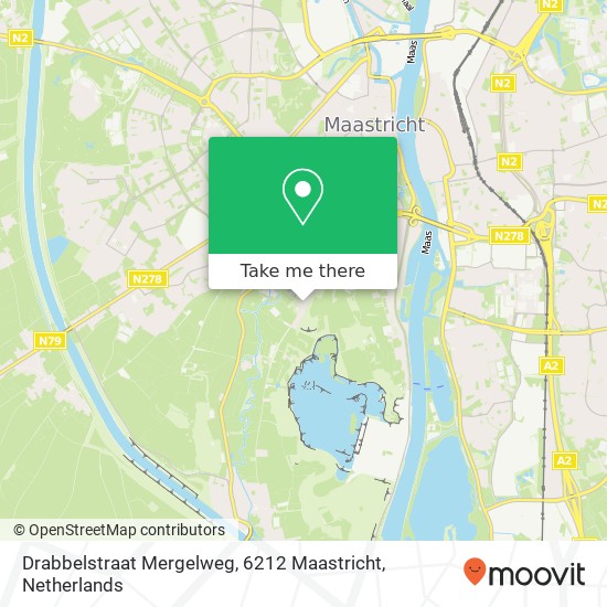 Drabbelstraat Mergelweg, 6212 Maastricht Karte
