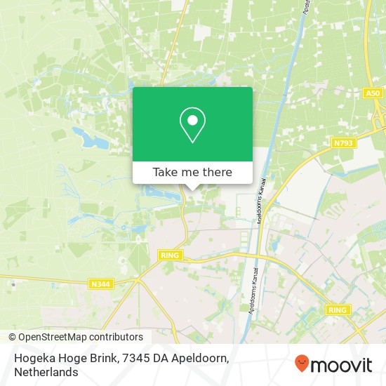 Hogeka Hoge Brink, 7345 DA Apeldoorn map