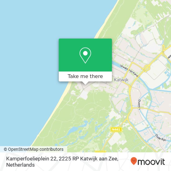 Kamperfoelieplein 22, 2225 RP Katwijk aan Zee map