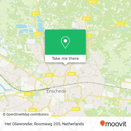 Het Oliewonder, Roomweg 205 map