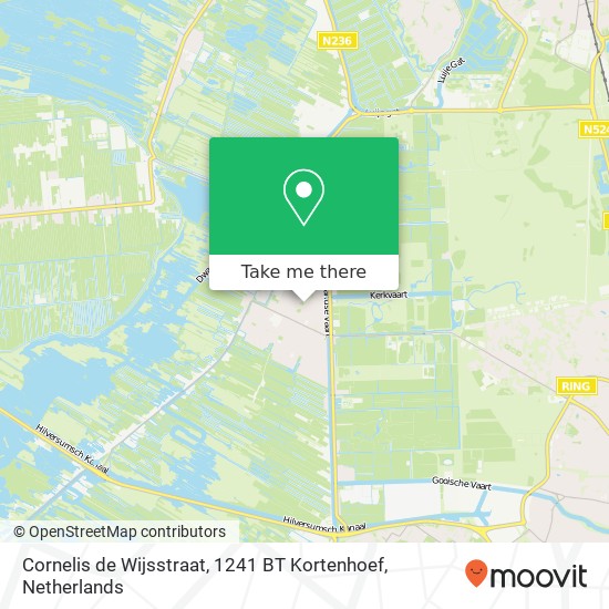 Cornelis de Wijsstraat, 1241 BT Kortenhoef map