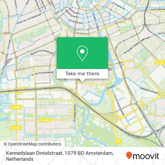 Kennedylaan Dintelstraat, 1079 BD Amsterdam map