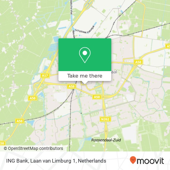 ING Bank, Laan van Limburg 1 Karte