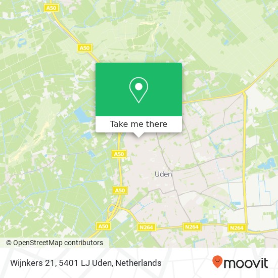 Wijnkers 21, 5401 LJ Uden map