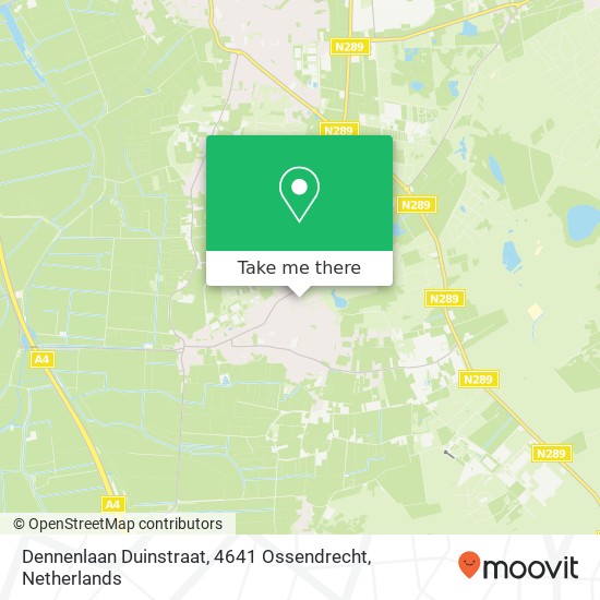 Dennenlaan Duinstraat, 4641 Ossendrecht Karte