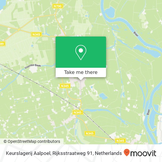Keurslagerij Aalpoel, Rijksstraatweg 91 map