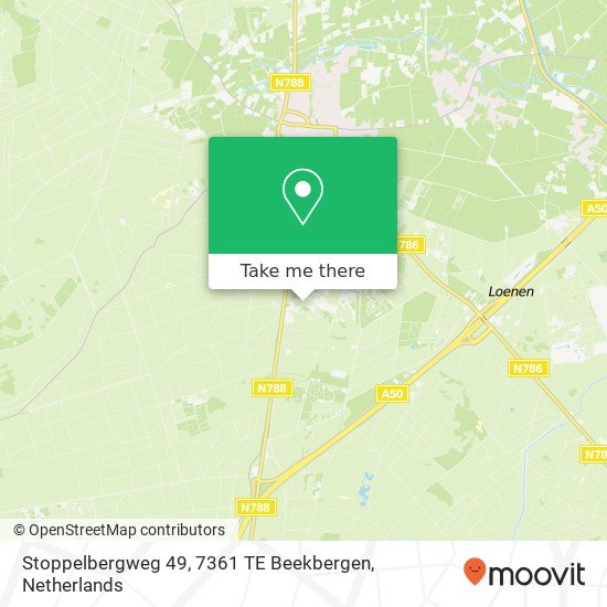 Stoppelbergweg 49, 7361 TE Beekbergen Karte