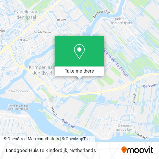 Landgoed Huis te Kinderdijk map