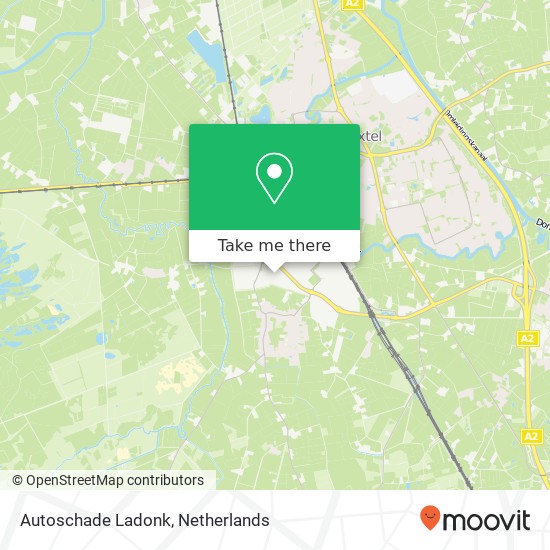 Autoschade Ladonk map