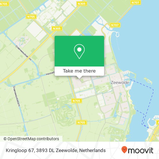 Kringloop 67, 3893 DL Zeewolde Karte