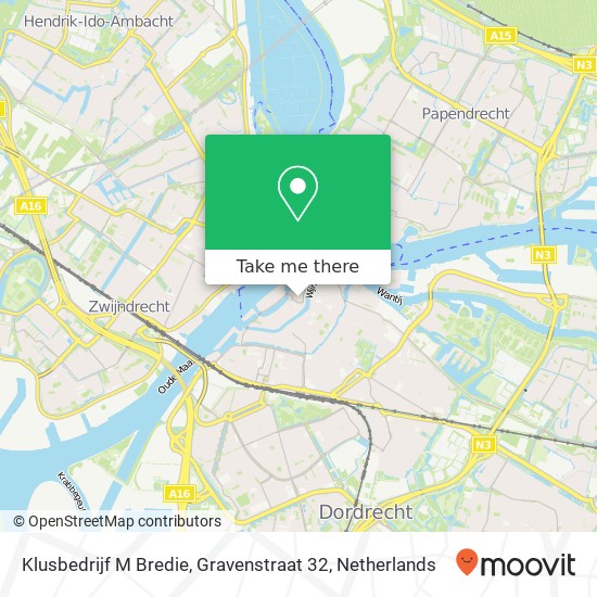 Klusbedrijf M Bredie, Gravenstraat 32 map