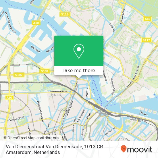 Van Diemenstraat Van Diemenkade, 1013 CR Ámsterdam map