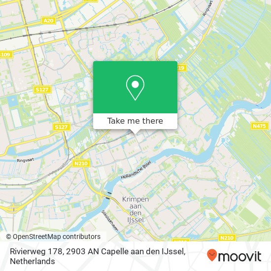 Rivierweg 178, 2903 AN Capelle aan den IJssel Karte