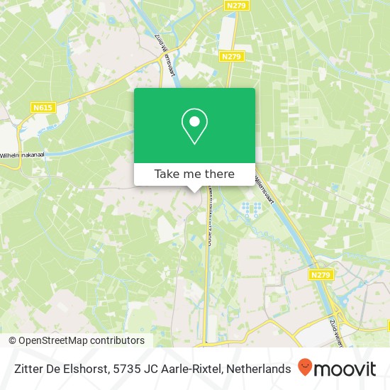 Zitter De Elshorst, 5735 JC Aarle-Rixtel map