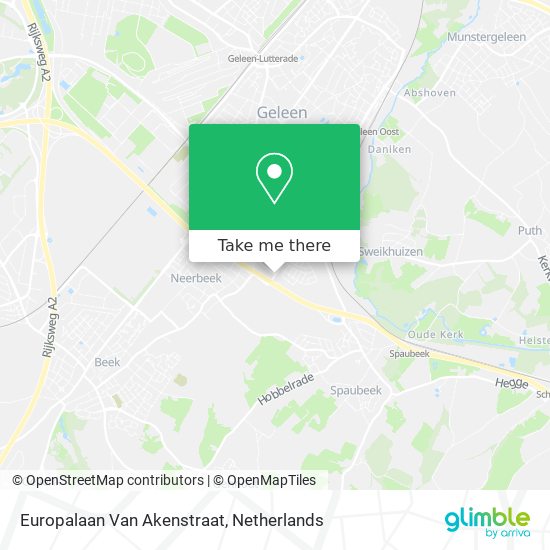 Europalaan Van Akenstraat map