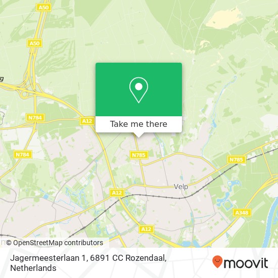 Jagermeesterlaan 1, 6891 CC Rozendaal map