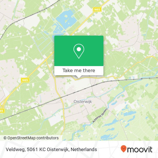 Veldweg, 5061 KC Oisterwijk map