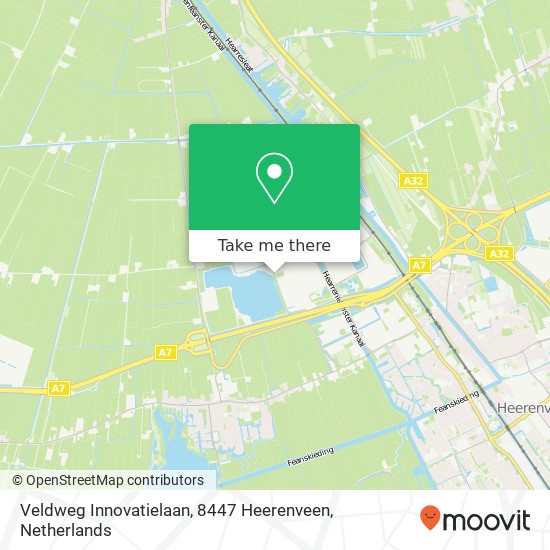 Veldweg Innovatielaan, 8447 Heerenveen Karte