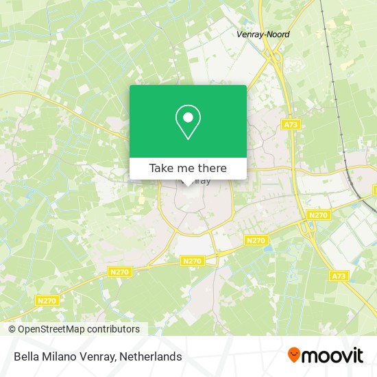 Bella Milano Venray map