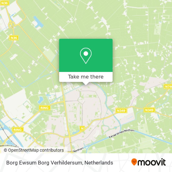 Borg Ewsum Borg Verhildersum map