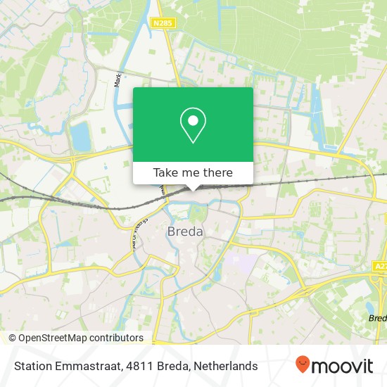 Station Emmastraat, 4811 Breda Karte