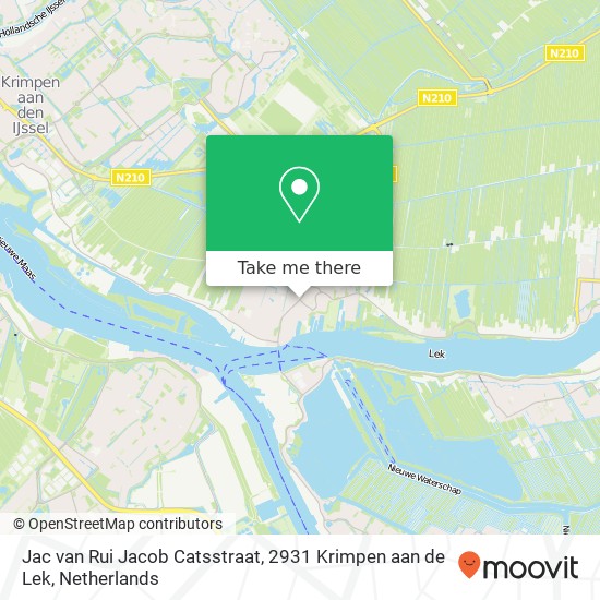 Jac van Rui Jacob Catsstraat, 2931 Krimpen aan de Lek map