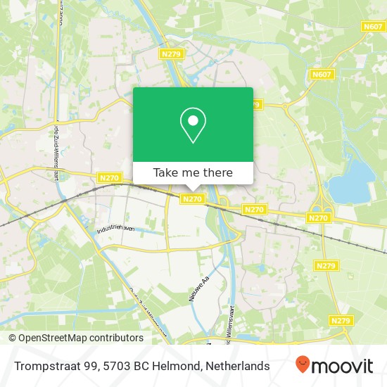 Trompstraat 99, 5703 BC Helmond Karte