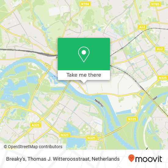 Breaky's, Thomas J. Witteroosstraat map