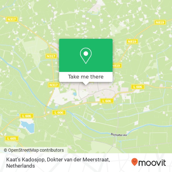 Kaat's Kadosjop, Dokter van der Meerstraat map