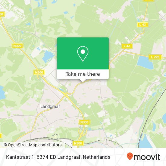 Kantstraat 1, 6374 ED Landgraaf map