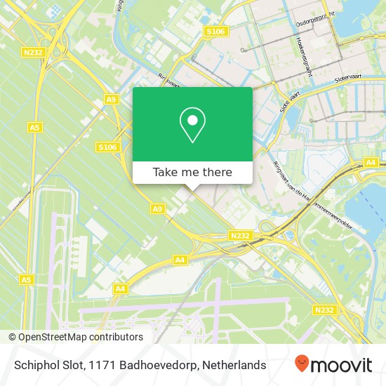 Schiphol Slot, 1171 Badhoevedorp map